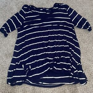 American Eagle Soft and Sexy Navy Stripped Shirt